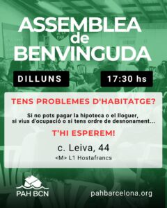 assemblea benvinguda