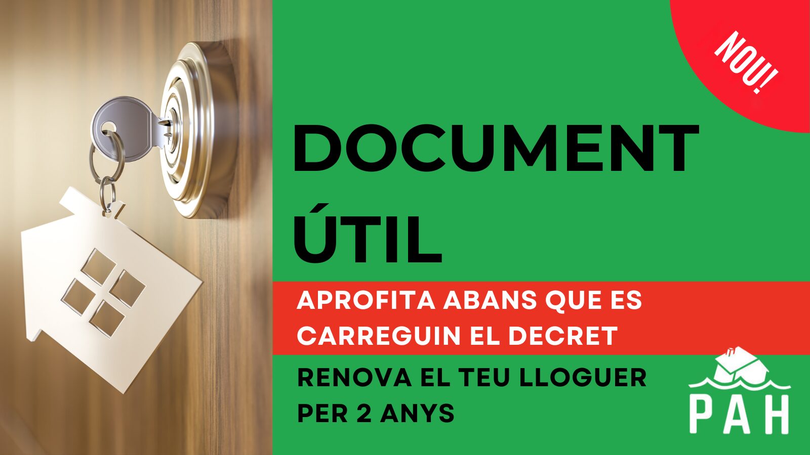 Document útil per a sol·licitar l'ampliació del contracte de lloguer -